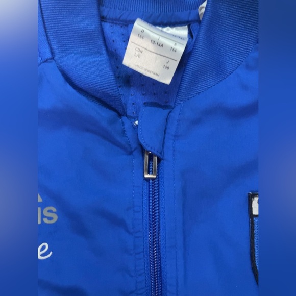 Adidas blue sweater for kids size large - Picture 4 of 7